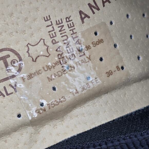 Fly Flot Mules Women's 8 39 Black Mesh Slip On Clogs Comfort Italy Shoes - Picture 6 of 7